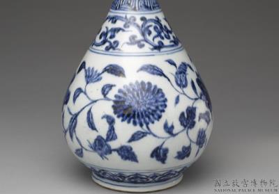 图片[3]-Yuhuchun vase with flowers of the four seasons in underglaze blue, Ming dynasty (1368-1644)-China Archive